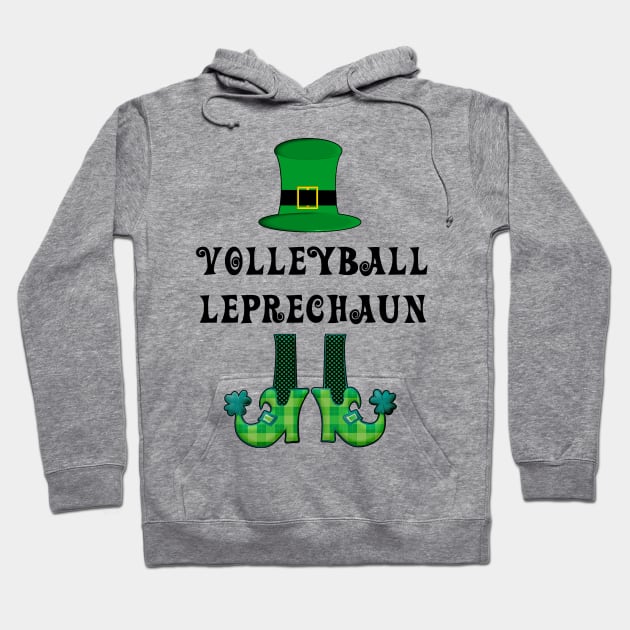 St Patrick's St Paddy's St Patty's Day Volleyball Leprechaun Hoodie by familycuteycom